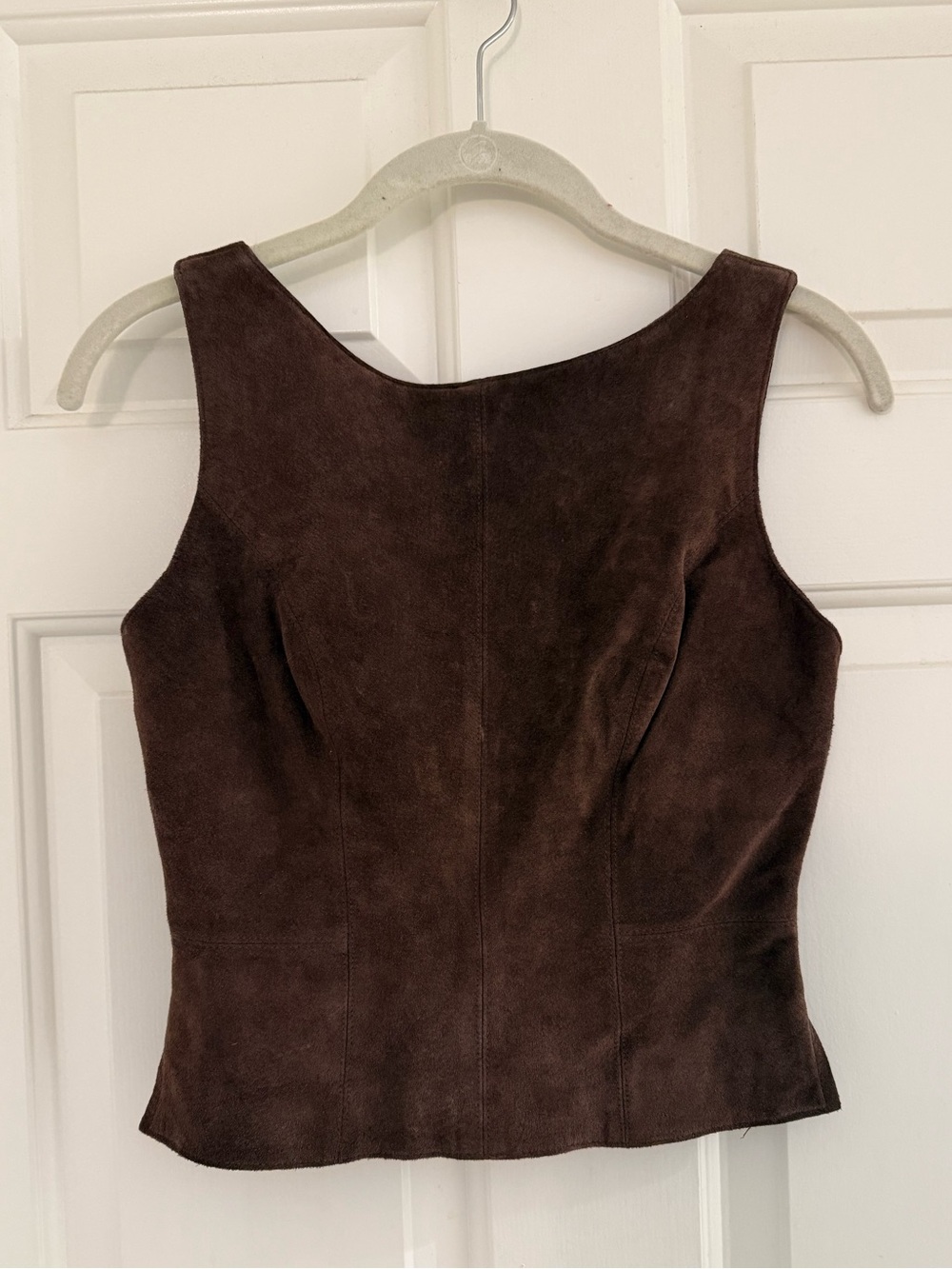 Vintage 90’s Bebe Round Neck Chocolate Brown Women's Sleeveless Tank